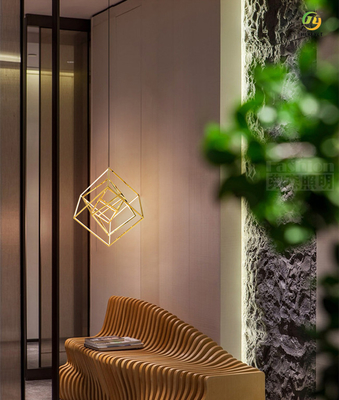 Σύγχρονο φως κρεμαστών κοσμημάτων των οδηγήσεων τιτανίου καθρεφτών για το εγχώριο ξενοδοχείο D9018
