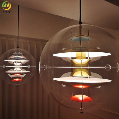 E27 σύγχρονο δημιουργικό φως κρεμαστών κοσμημάτων γυαλιού πλανητών σαφές για το σπίτι